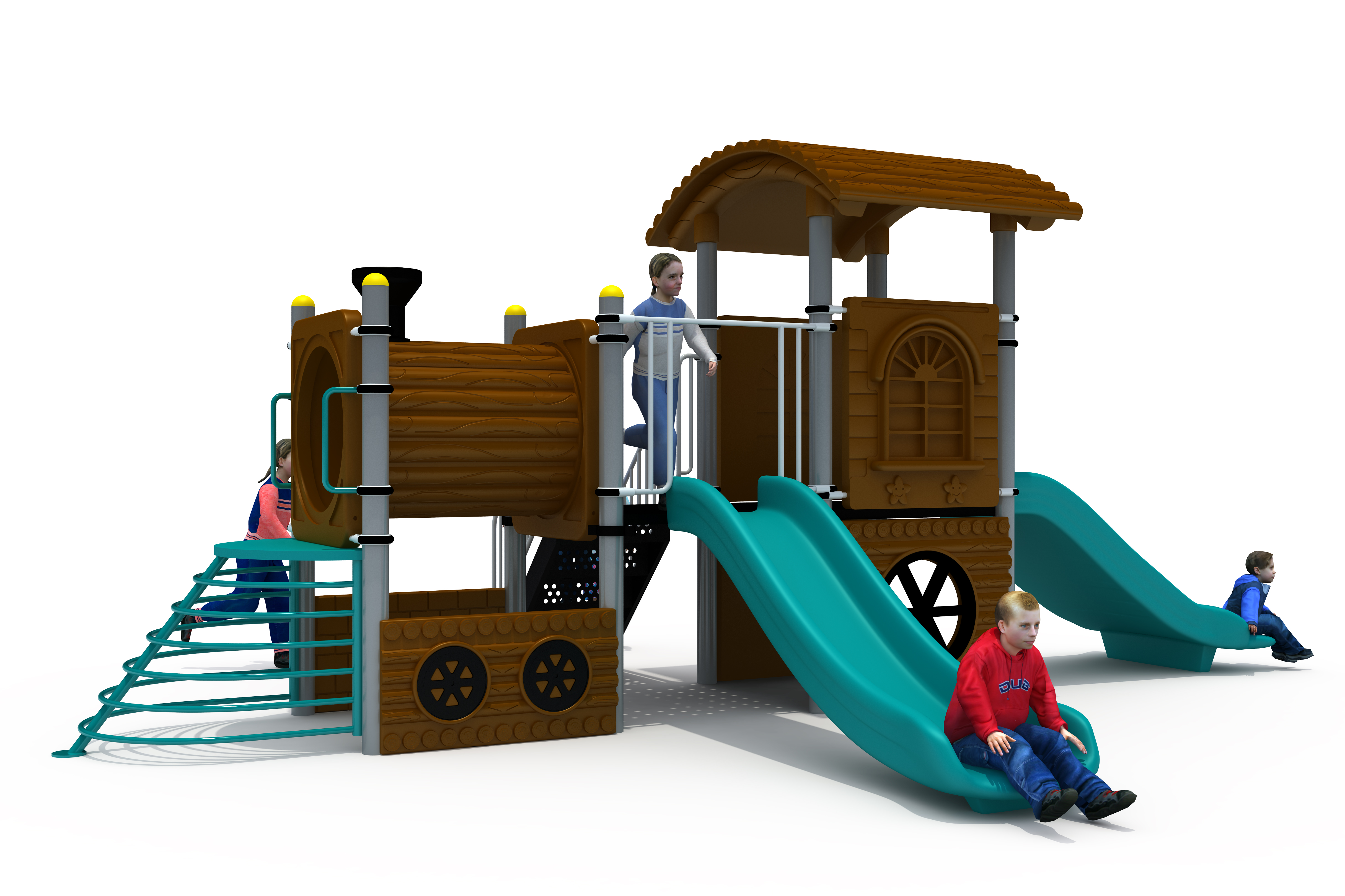 Tren Temalı Oyun Grubu D-400 PRK-400 | Temalı Metal Oyun Grupları | Erse Kent Mobilyaları